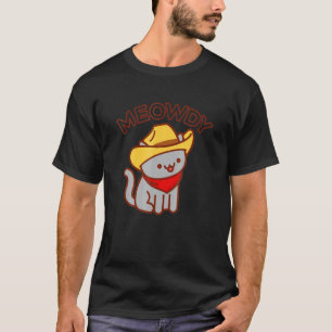 Camiseta Gato Meowdy Mezcla Entre Meow Y Howdy