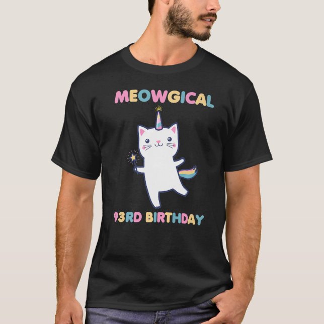 Camiseta Gato Meowgical 93 Nacimiento Kitty De 93 Años (Anverso)