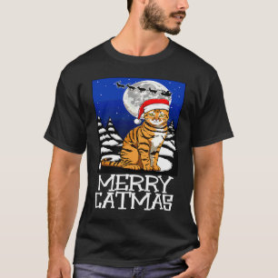 Camiseta Gato Meowy Catmas  Feliz Navidad Gato