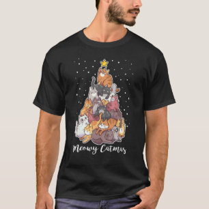Camiseta Gato Meowy Catmas Navidad Árbol Navidad Xmas Niñas