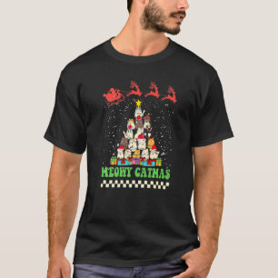 Camiseta Gato Meowy Catmas Navidad Gato Árbol de Navidad Re