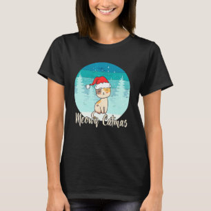 Camiseta Gato Meowy Catmas Navidad para Gatos Madres y Gato
