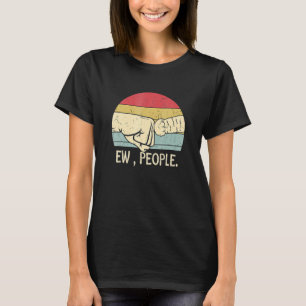 Camiseta Gato Meowy Gato Ew Gato Negro Mujeres