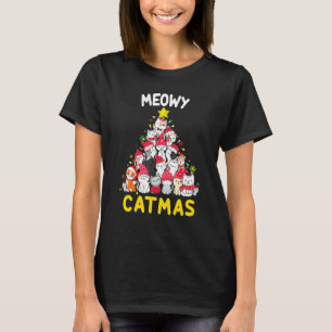 Camiseta Gato Meowy Navidad Árbol De Navidad Xmas Niñas
