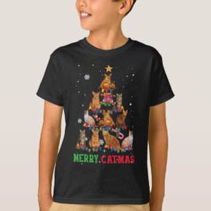 Camiseta Gato Meowy, Navidades divertidos, árbol de navida