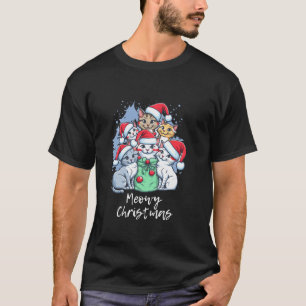 Camiseta Gato Meowy Navidades Familia Coincidiendo Con Gato