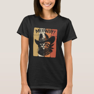 Camiseta Gato Miau Vaquero Gato Country Occidental Divertid