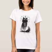 Gato místico: Mujeres de arte blanco y negro