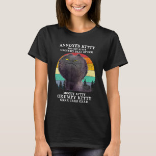 Camiseta Gato Molesto Gatito Susceptible Bola Malhumorada G