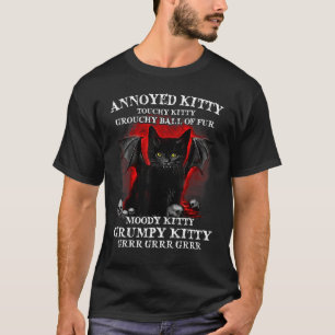 Camiseta Gato Molesto Gatito Susceptible Gato Gruñón