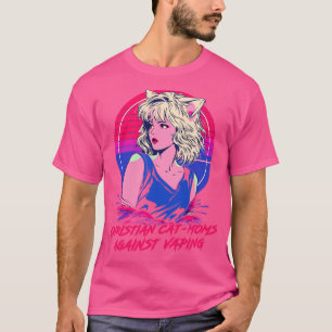 Camiseta Gato Moms Cristianos Contra La Vapación