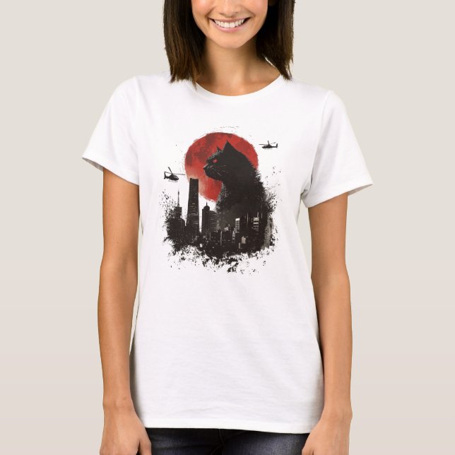 Camiseta Gato monstruo, gato gracioso (Anverso)