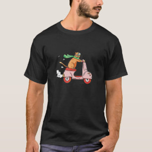 Camiseta Gato montando motocicleta Gato amante del gato pil