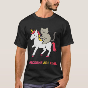 Camiseta Gato montando un unicornio