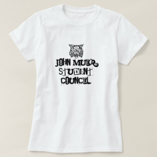 Camiseta Gato montés, consejo de estudiantes de John Muir