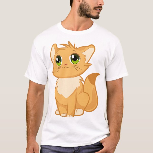 Camiseta gato moreno (Anverso)