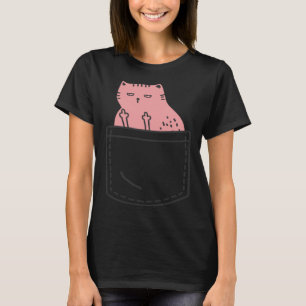 Camiseta Gato mostrando el dedo medio a animal grosero Gato