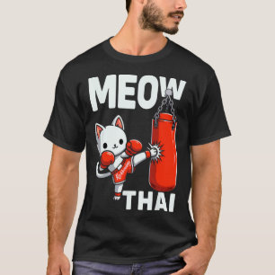 Camiseta Gato muay tailandés boxeando artes marciales comba