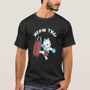 Camiseta Gato muay tailandés huele a broma deportiva contra