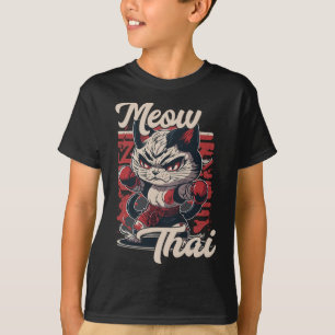 Camiseta Gato Muay Tailandés Muay Gato De Boxeo Para Hombre