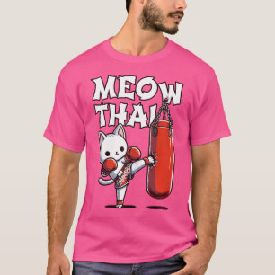 Camiseta Gato Muay Tailandés Mueve Boxeo Tailandés Para Mua