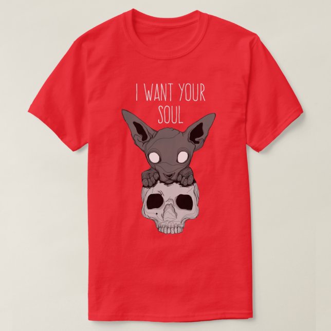 Camiseta gato muerto (Diseño del anverso)