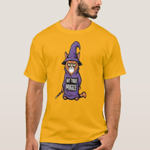 Camiseta Gato Muggle No Hoy - Gato Mágico Divertid