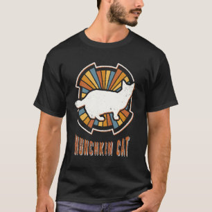 Camiseta Gato Munchkin Vintage Clásico Retro Amor Animal