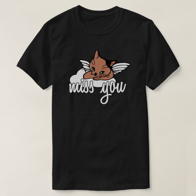 Camiseta Gato murió de duelo (Diseño del anverso)