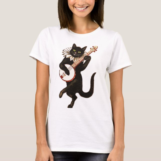 Camiseta Gato musical (Anverso)