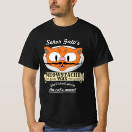 Camiseta Gato Mustache del manillar de la cera MEOWSTACHE d