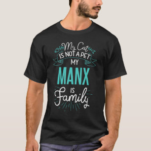 Camiseta Gato N de la familia de diseño de Manx