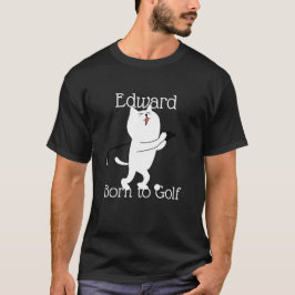 Camiseta Gato nacido en el golf