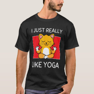 Camiseta Gato Namaste Adorable Me Gusta Mucho Yoga Pilates