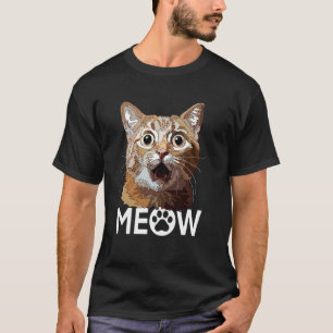 Camiseta Gato Naranja Divertido Maullar Gatito Señora Gatit