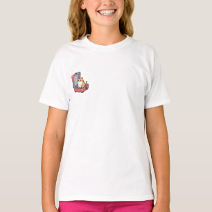 Camiseta Gato Naranja Hierro para Waffles Niños