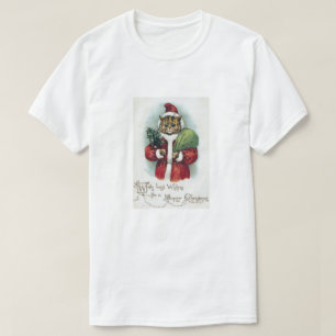 Camiseta gato navidad, Louis Wain