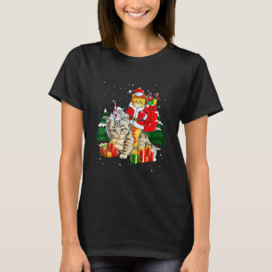 Camiseta Gato Navidad Santa Caticorn Meowy Navidad