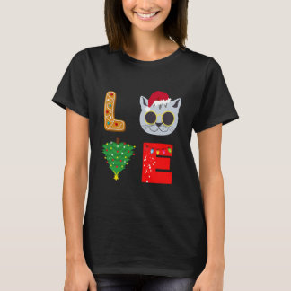 Camiseta Gato Navidades de amor Xmas Gingerbread