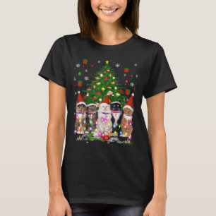 Camiseta Gato Navidades Gracioso Meowy Árbol de Navidad Gat
