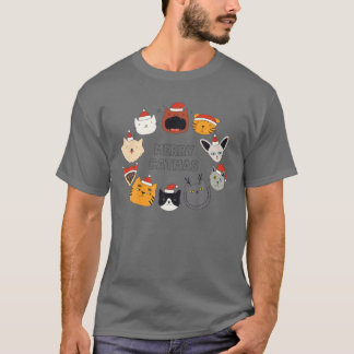 Camiseta Gato Navidades Meowy Catmas Regalo