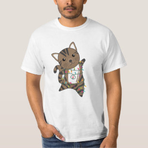 Camiseta Gato Navidades Nieve Animales De Invierno Gatos