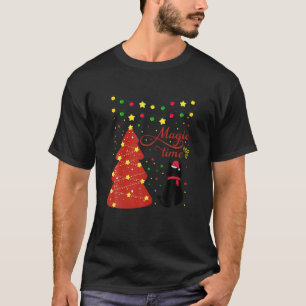 Camiseta Gato Navidades Santa Hat Cat Lover Feliz Navidad