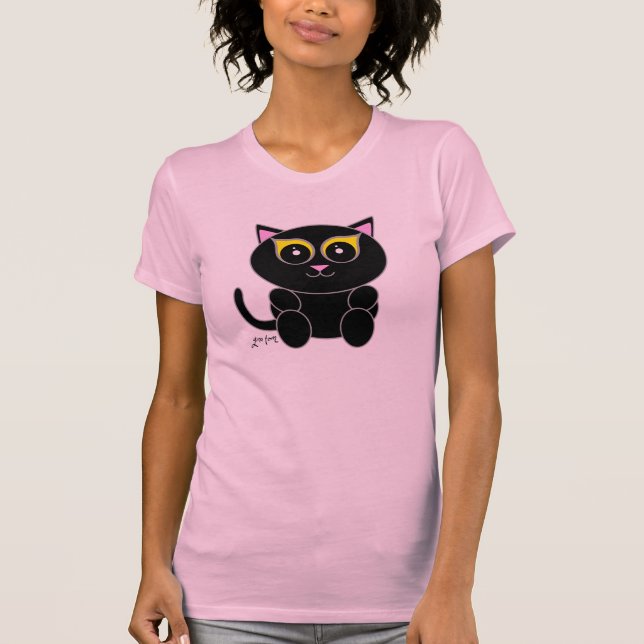 Camiseta Gato negro (Anverso)
