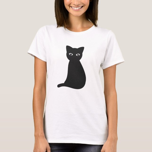 Camiseta Gato negro (Anverso)
