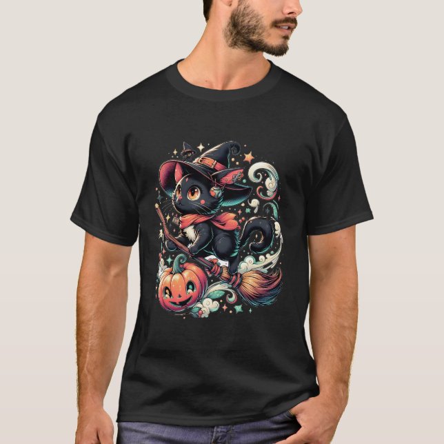 Camiseta gato negro (Anverso)