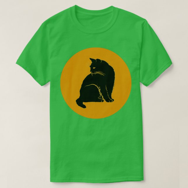 Camiseta Gato negro (Diseño del anverso)