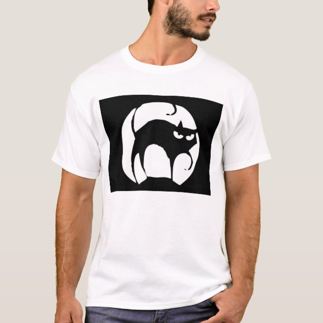 Camiseta gato negro (Anverso)