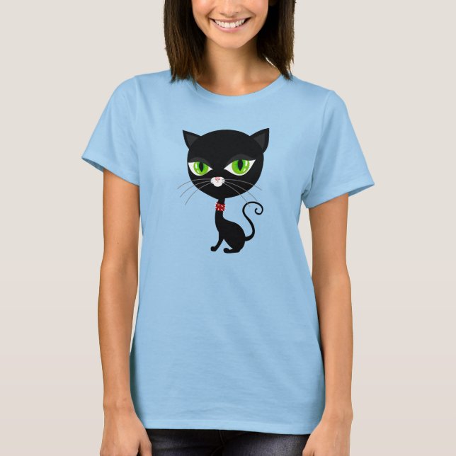 Camiseta Gato negro (Anverso)