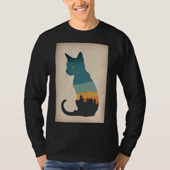 Camiseta Gato negro (Anverso)